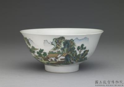 图片[2]-Bowl with landscape and figure in falangcai painted enamels, Yongzheng reign (1723-1735), Qing dynasty-China Archive